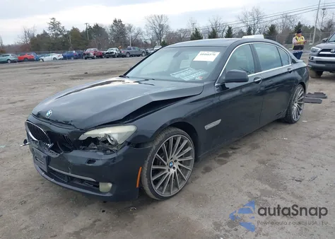 2011 BMW 740Li из США, поврежденный, VIN WBAKB4C54BC392609